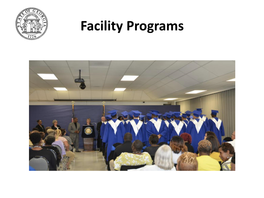 Facility Programs Table of Contents