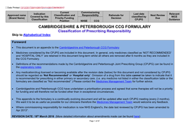 Cambridgeshire Joint Prescribing Group 2004