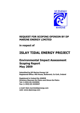 Islay Tidal Energy Project