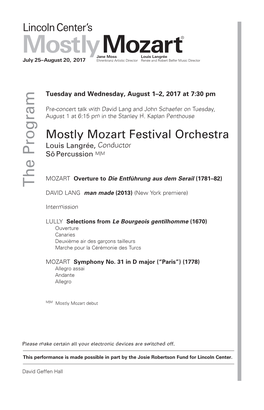 Mostly Mozart Festival Orchestra