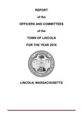 2018 Annual Town Report