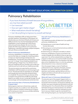 Pulmonary Rehabilitation