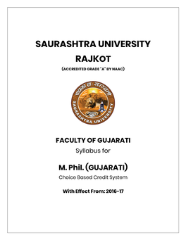 M.Phil. Gujarati