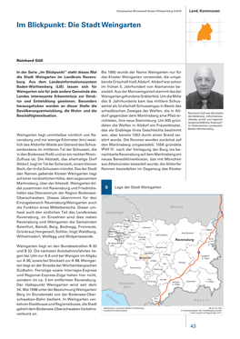 Im Blickpunkt: Die Stadt Weingarten