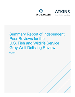 Peer Review Report for the Gray Wolf