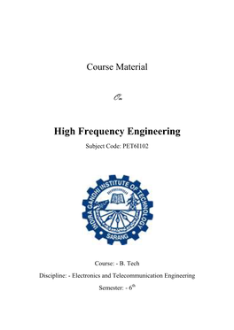 High Frequency Engineering