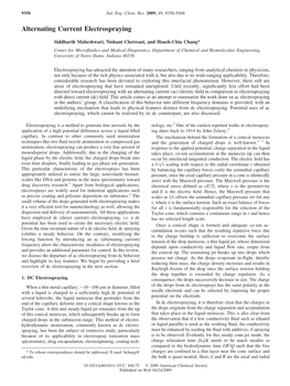 Alternating Current Electrospraying