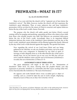 What Is Prewrath?