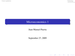 Microeconomics 1