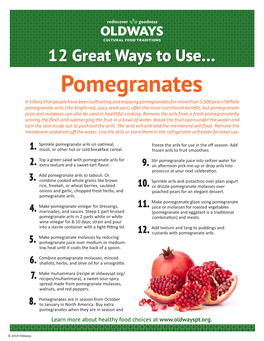 12 Great Ways to Use Pomegranates