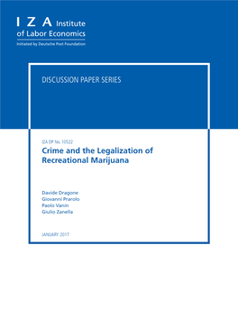 Crime and the Legalization of Recreational Marijuana