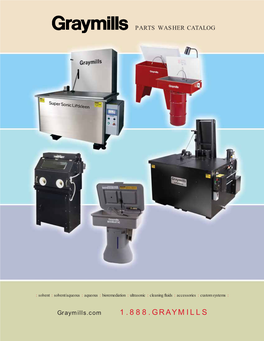 Graymills Parts Washer Catalog