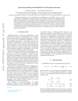 Joint Measurability Meets Birkhoff-Von Neumann's Theorem