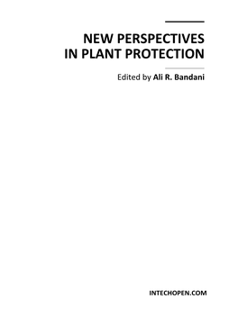New Perspectives in Plant Protection