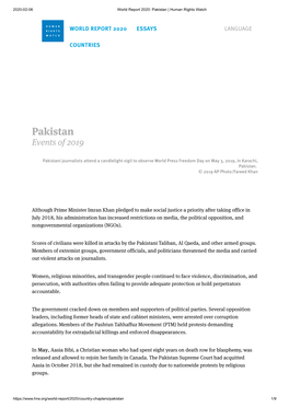 Pakistan | Human Rights Watch