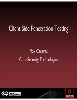 Client Side Penetration Testing