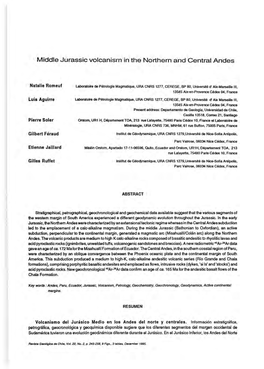 Middle Jurassic Volcanism in the Northern and Central Andes