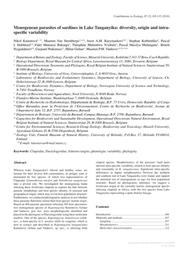 Diversity, Origin and Intra- Specific Variability