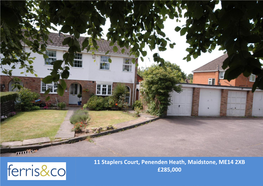 11 Staplers Court, Penenden Heath, Maidstone, ME14 2XB £285,000