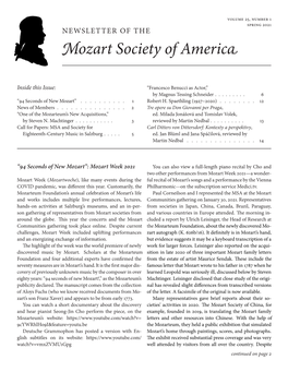 Mozart Society of America