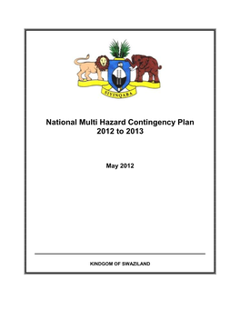 Multi Hazard Contingency Plan MHCP