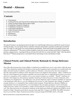 Dental Abscess