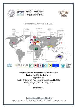International Partners of ICMR an Overview of International