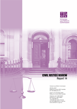 CIVIL JUSTICE REVIEW Report 14