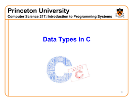 Data Types in C