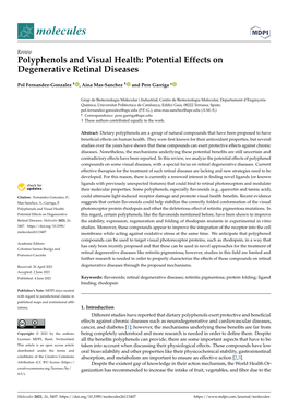 Potential Effects on Degenerative Retinal Diseases