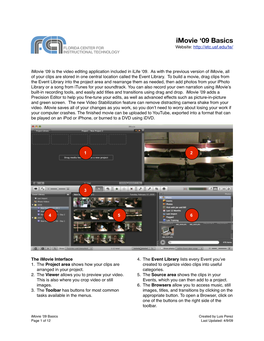 Imovie '09 Basics