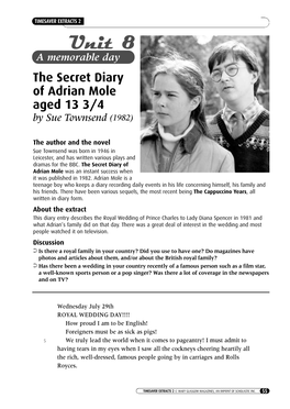 A Memorable Day the Secret Diary of Adrian Mole Aged 13 3/4 by Sue Townsend (1982)