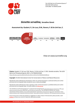 Genetta Servalina, Servaline Genet