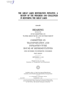 The Great Lakes Restoration Initiative: a Review of the Progress and Challenges in Restoring the Great Lakes