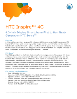 HTC Inspire™ 4G