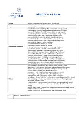 BRCD Council Panel