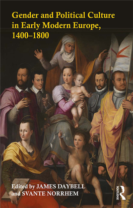 Gender and Political Culture in Early Modern Europe, 1400?1800