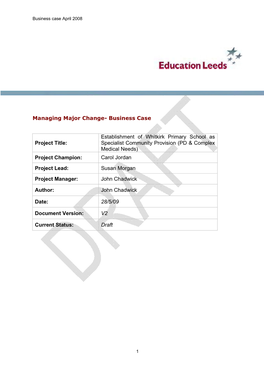 Whitkirk School Report Appendix 080609.Mdi