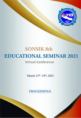 March 13Th -14Th, 2021 About SONSIK