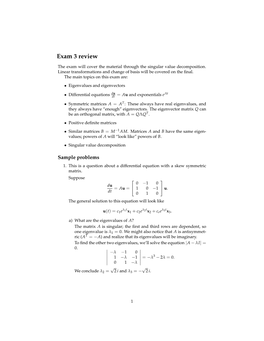 Exam 3 Review