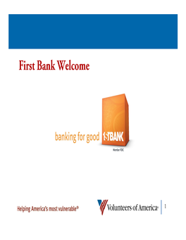 First Bank Welcome
