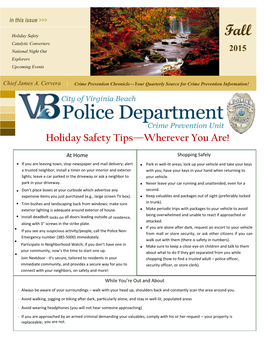 Holiday Safety Tips—Wherever You Are!