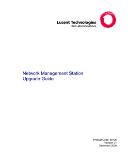 Naviscore NMS Network Management Station Upgrade Guide