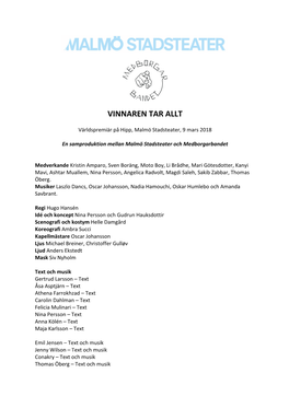 Pressmaterial Vinnaren Tar Allt