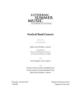 Festival Band Concert