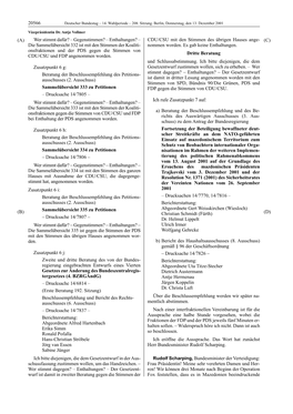 Wer Stimmt Dafür? – Gegenstimmen? – Enthaltungen?