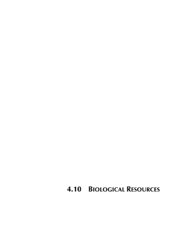 4.10 Biological Resources