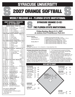 2007 Orange Softball