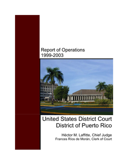 Report of Operations 1999-2003