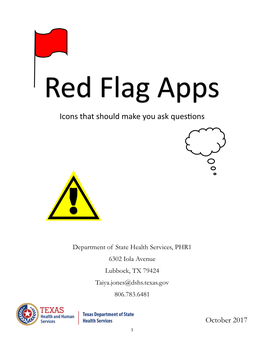 Red Flag Apps Icons That Should Make You Ask Questions